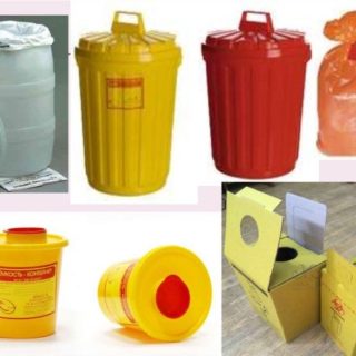 сбор медицинских отходов, контейнеры