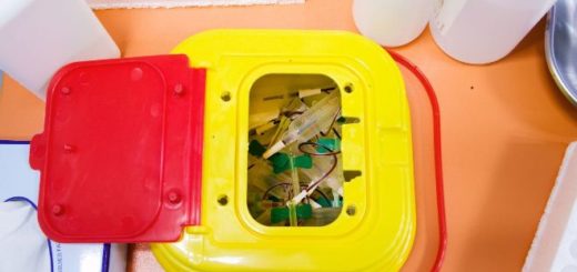 сбор медицинских отходов, контейнер для острых отходов