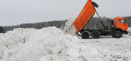 вывоз снега на полигон