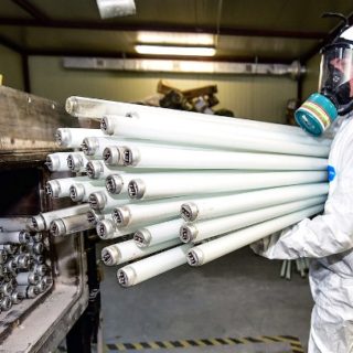 вторичная переработка,утилизация люминесцентных ламп