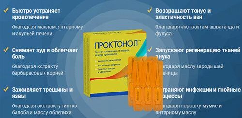 ПРОКТОНОЛ Средство от геморроя