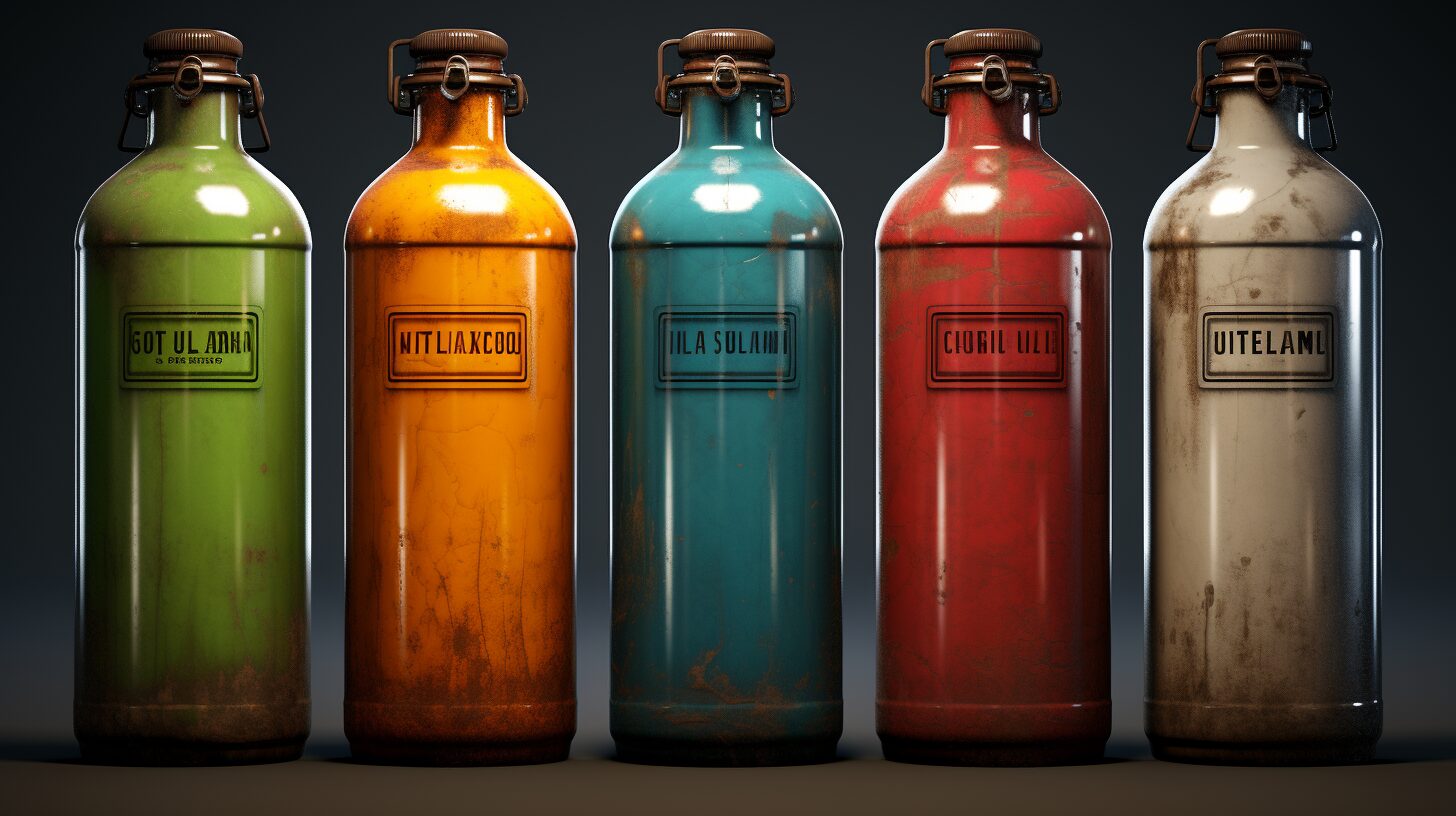 Технические газы в баллонах