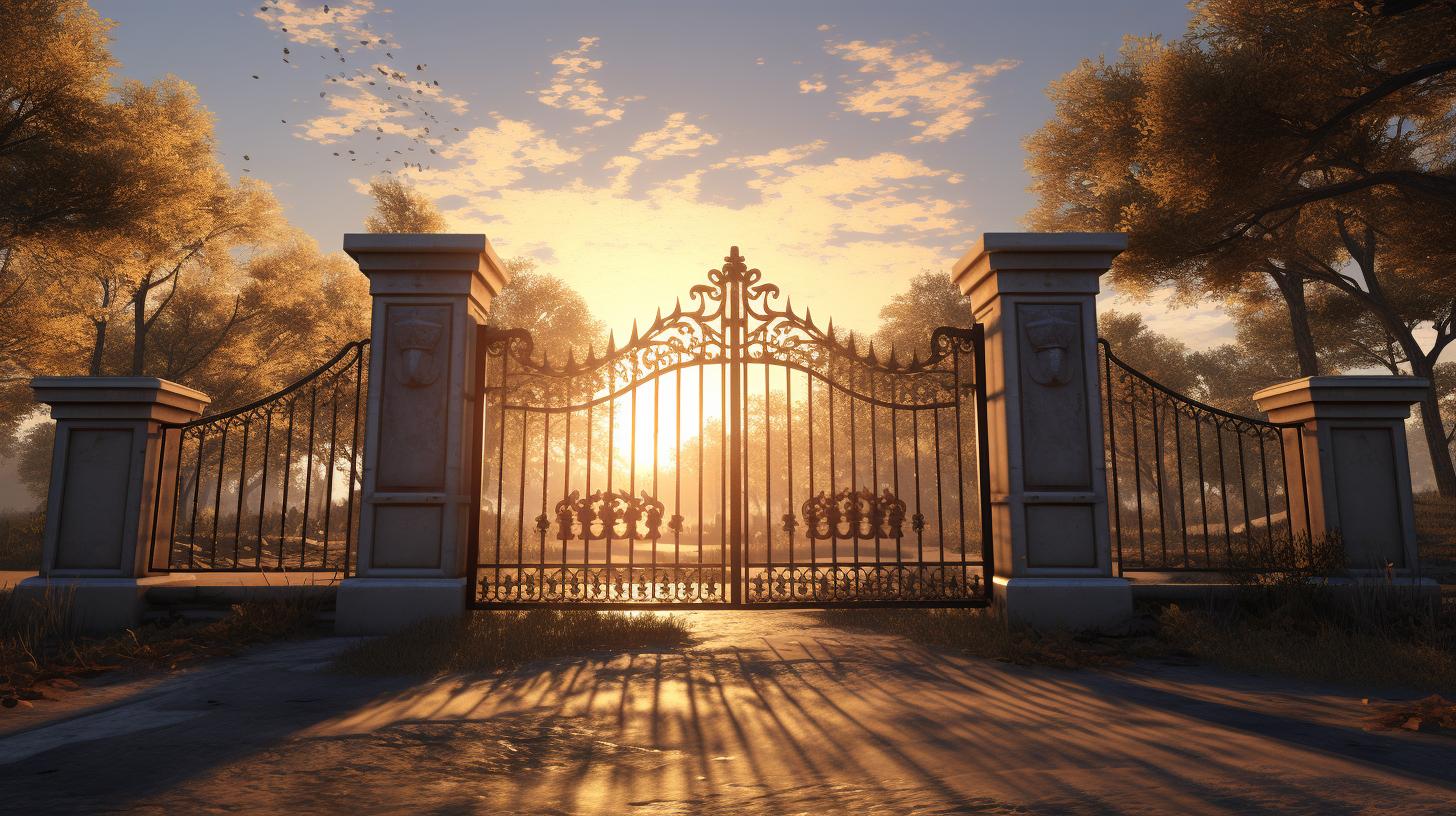 Волшебство распашных ворот: добавьте красоты и удобства в свою жизнь