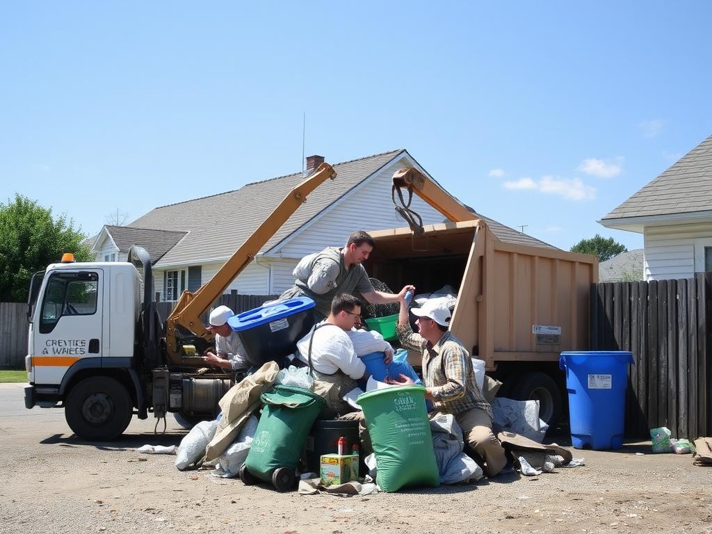 removal of household waste removal of household wasteфото