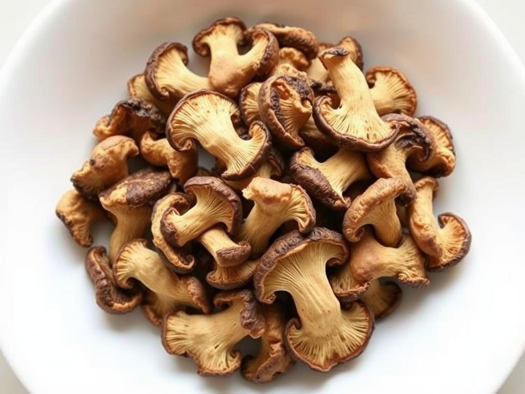 Dried shiitake mushroomsфото