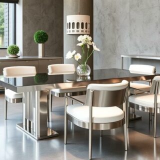 Мебель из нержавеющей стали: когда практичность встречается с дизайном