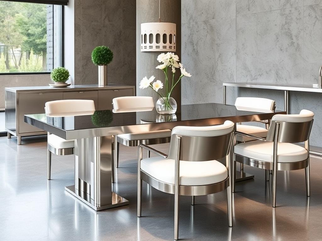Мебель из нержавеющей стали: когда практичность встречается с дизайном