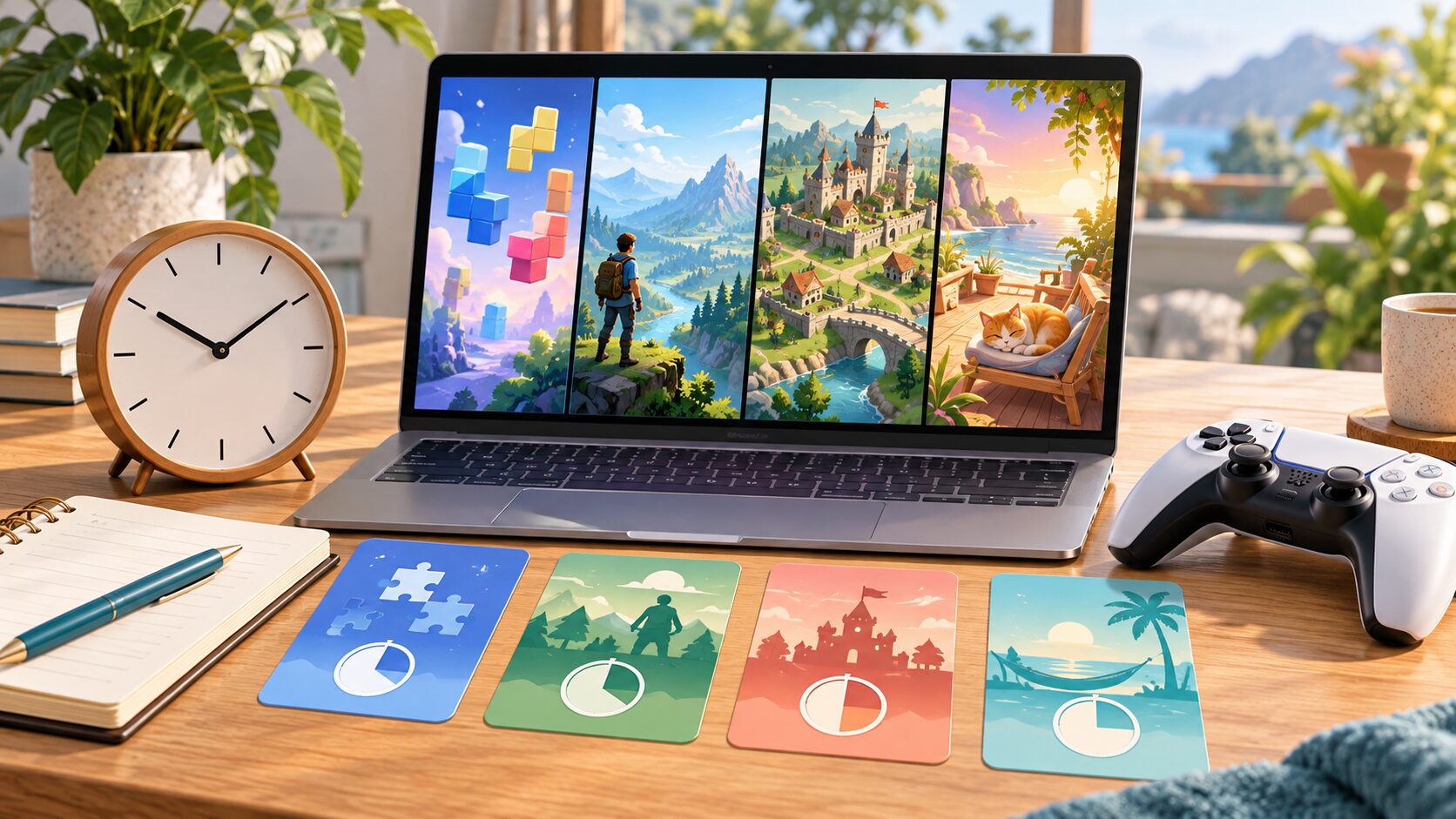 Выбор онлайн-игры по жанру и продолжительности игровой сессии